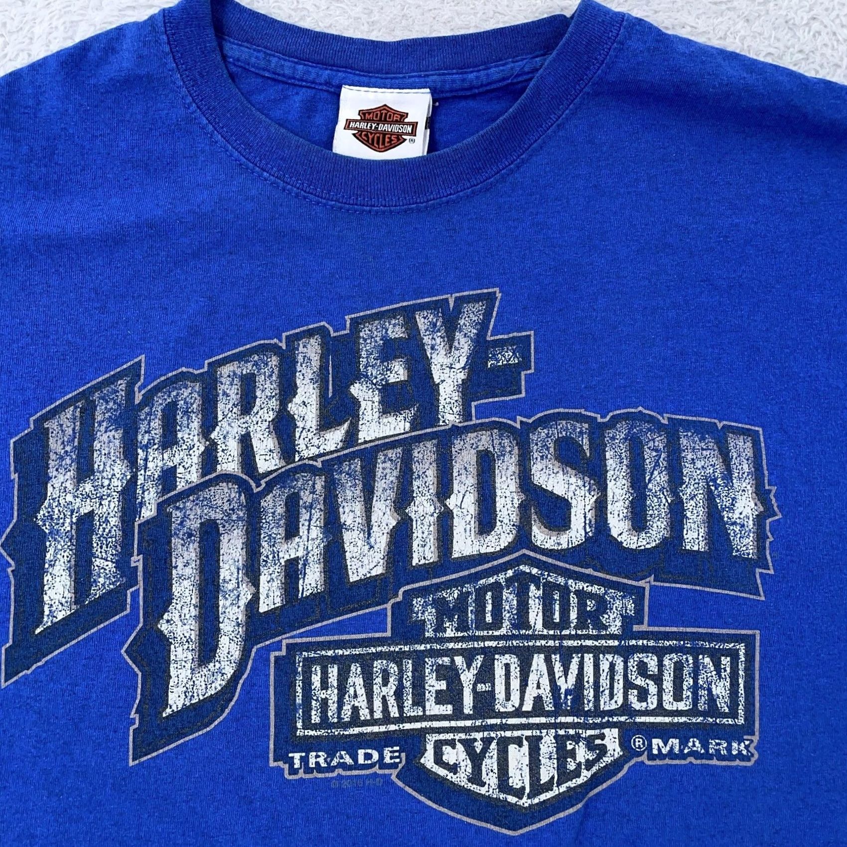 Harley Davidson Harley-Davidson Shirt Mens L Blue Key West Florida Motorcycle Biker Tee Size US L / EU 52-54 / 3 - 2 Thumbnail