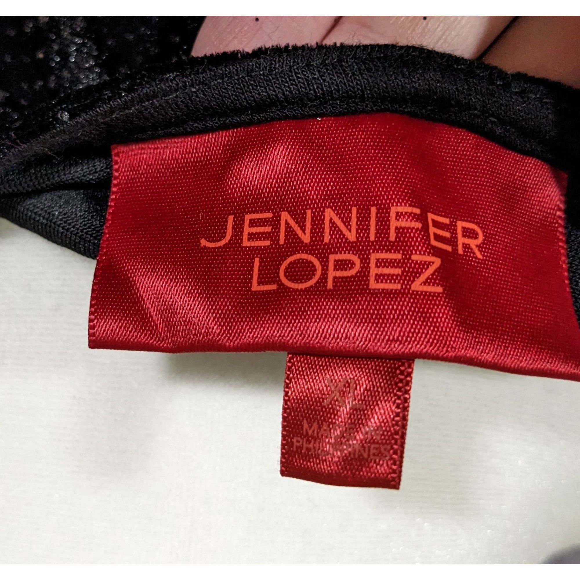 Jennifer Lopez Dark Glam Velvet Glitter Top by Jennifer Lopez Size XL / US 12-14 / IT 48-50 - 5 Thumbnail