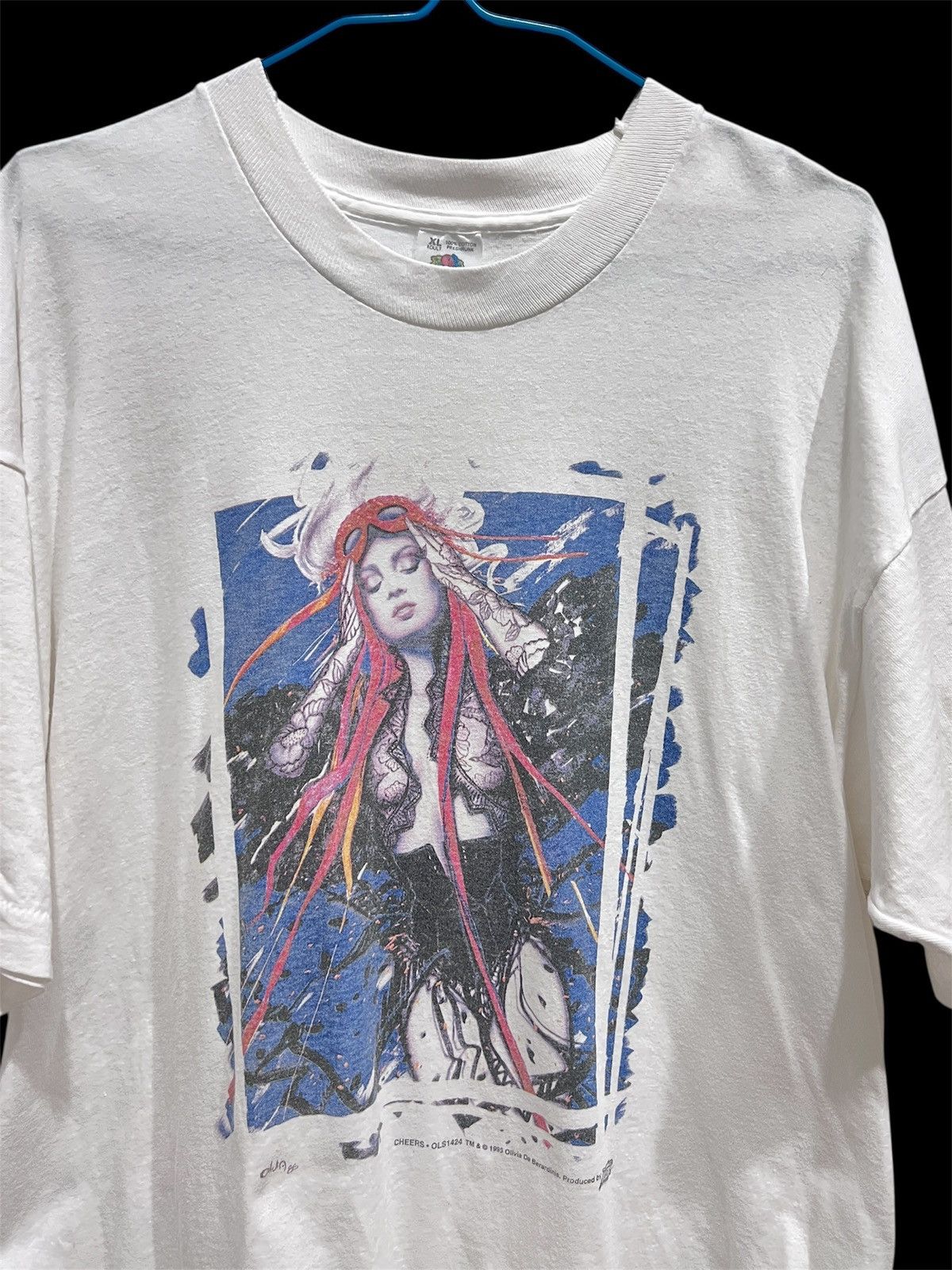 Vintage Vintage 90s CHEERS Olivia De Berardinis Comic Images Tee XL Size US XL / EU 56 / 4 - 1 Thumbnail