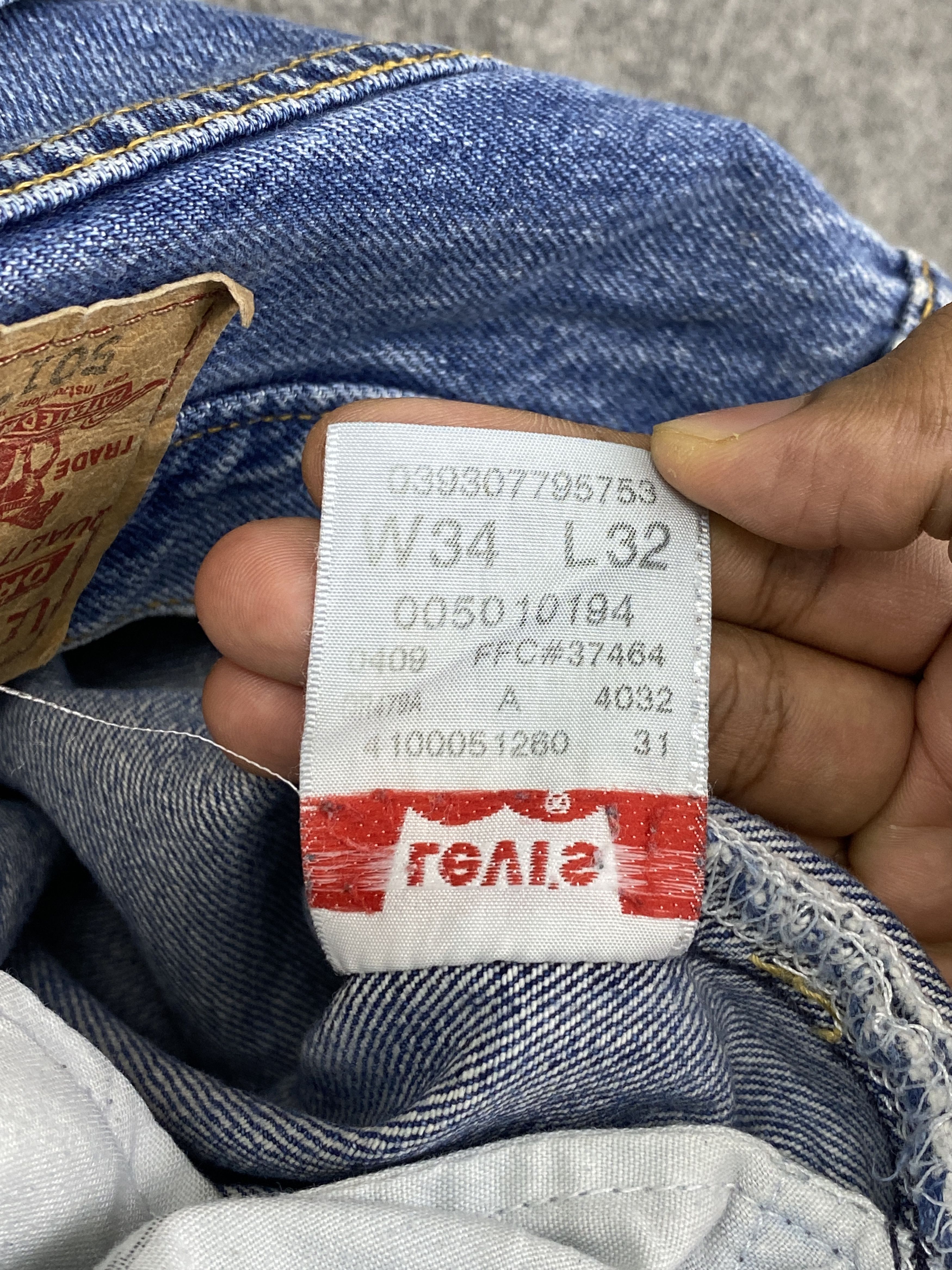 Levi's Blue Denim Vintage Levi's 501 Jeans DP2831 Size US 32 / EU 48 - 8 Thumbnail