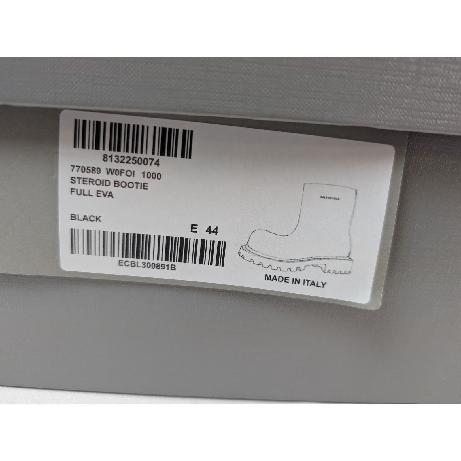 Balenciaga o1rshd1 Steroid Bootie in Black Size US 11 / EU 44 - 24 Thumbnail