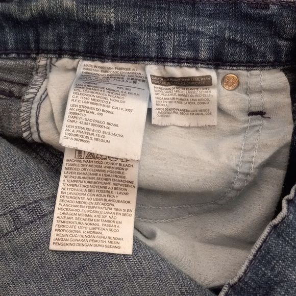 Levi's Levis 505 12L 31x27 Womens Straight Leg Jeans Medium Wash Bl Size 34" / US 12 / IT 48 - 10 Thumbnail