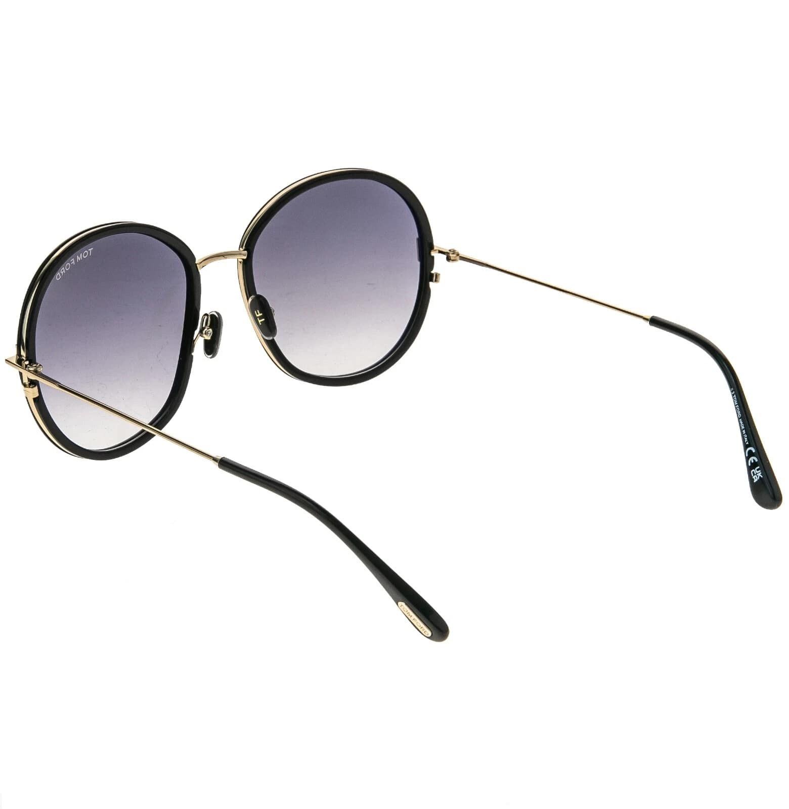 Tom Ford TOM FORD HUNTER 02 TF0946 01B Gold Black Sunglasses 946 Size ONE SIZE - 9 Thumbnail