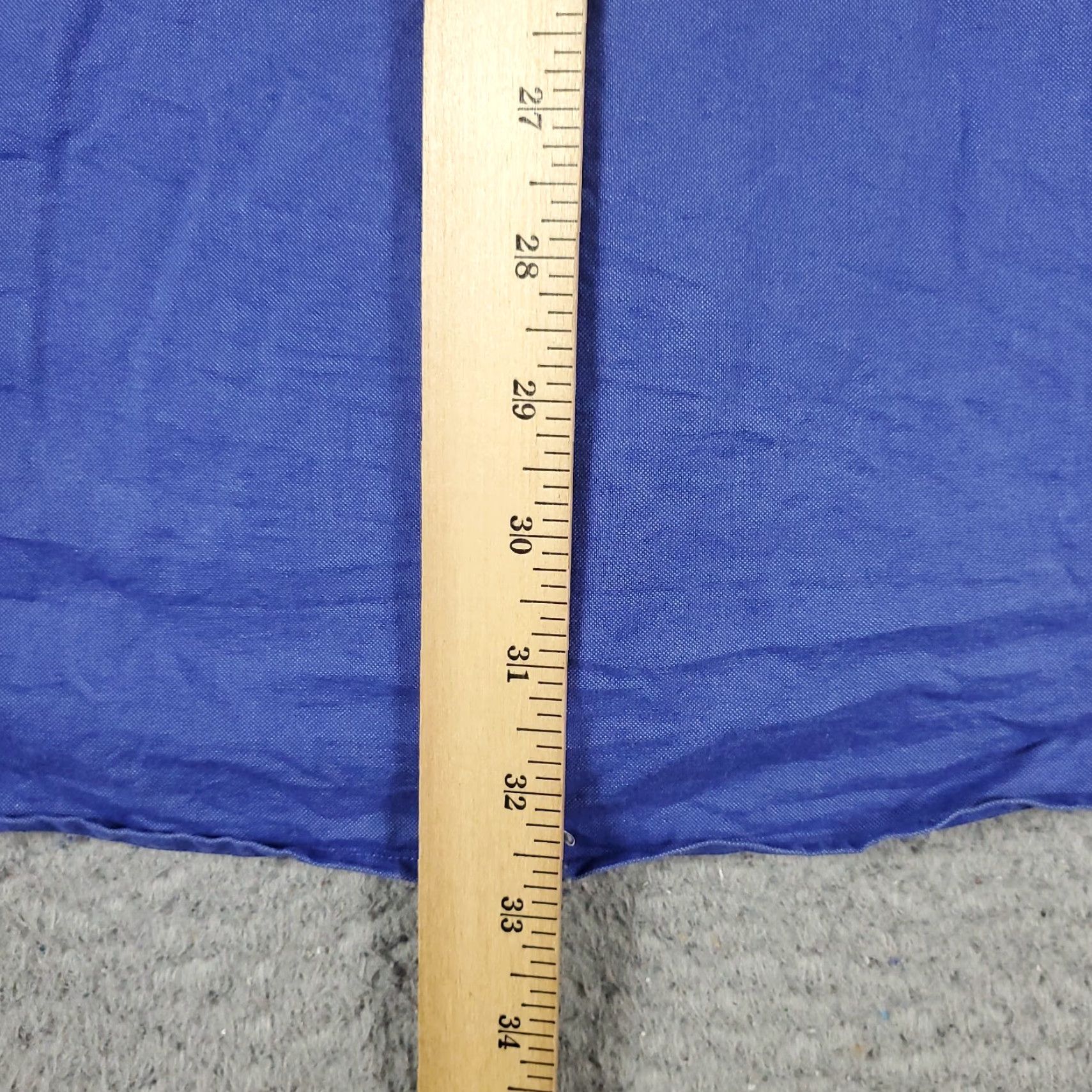 Tommy Hilfiger Tommy Hilfiger Shirt Mens 16.5 Blue Dress Shirt Button-Down Long Sleeve Regular Cotton Non-Iron Pockets 90s Classic American Brand Mens Size 42R - 4 Thumbnail