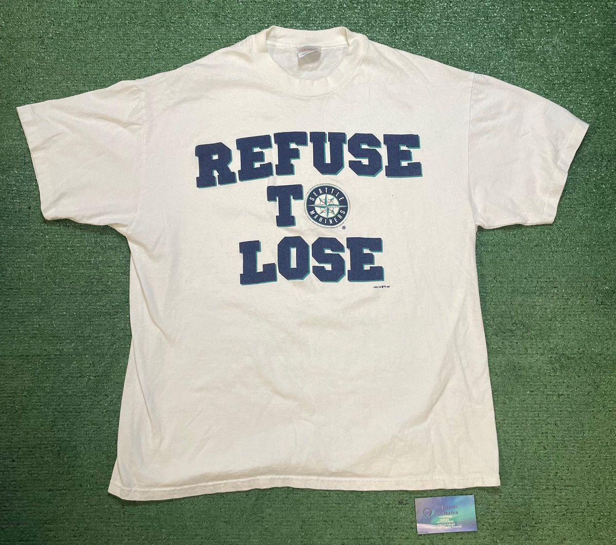 Hanes Vintage 1990s Seattle Mariners refuse to lose tee Size US XL / EU 56 / 4 - 1 Thumbnail