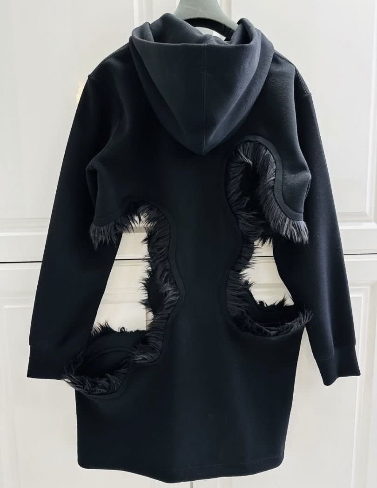 Comme des Garcons × Comme des Garcons Homme Plus comme des garçons Homme plus fur cut out hoodie runway Size 48R - 7 Thumbnail