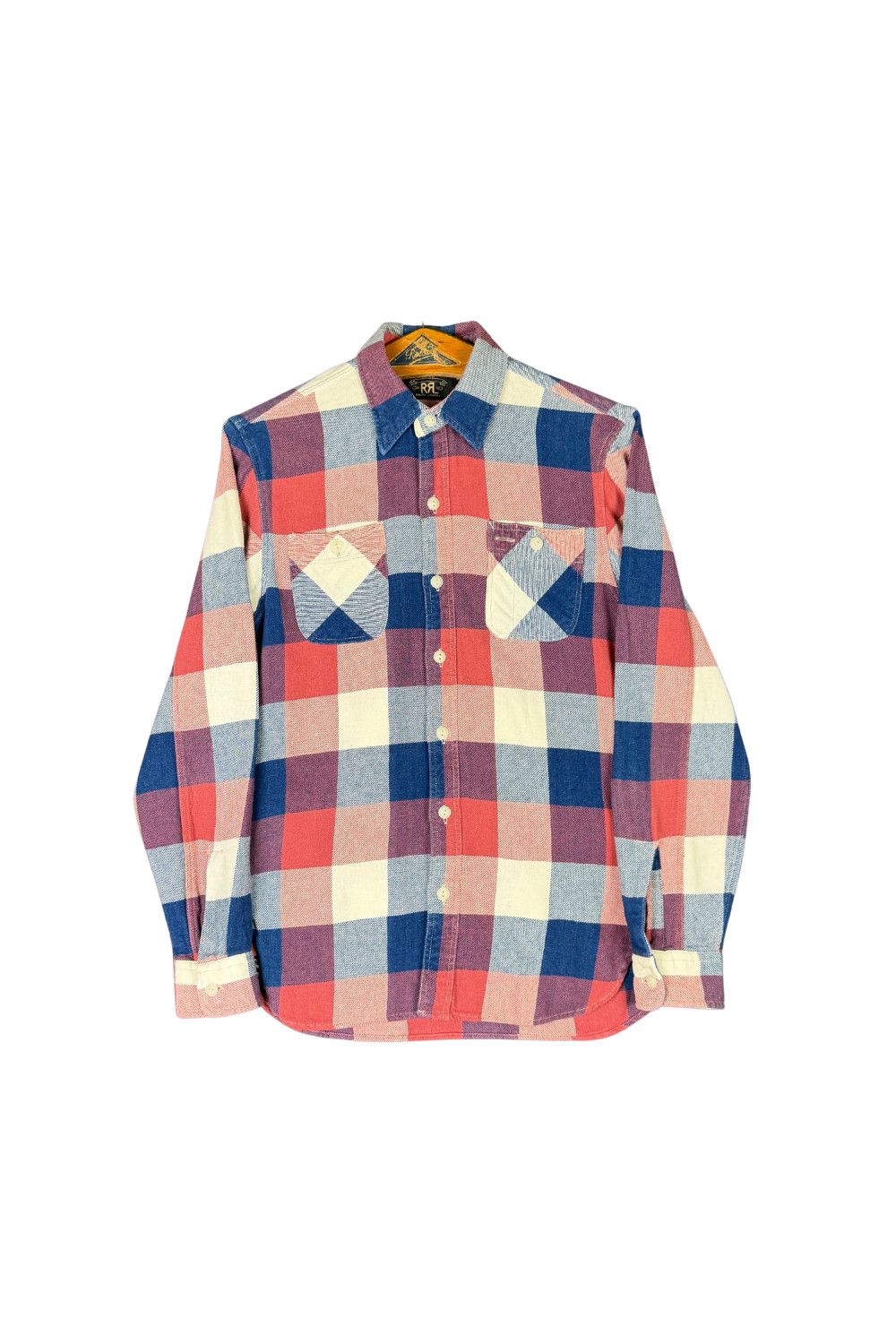 Polo Ralph Lauren RRL Double RL Plaid Workshirt Slim Fit Small Cotton Flannel Size US S / EU 44-46 / 1 - 1 Thumbnail