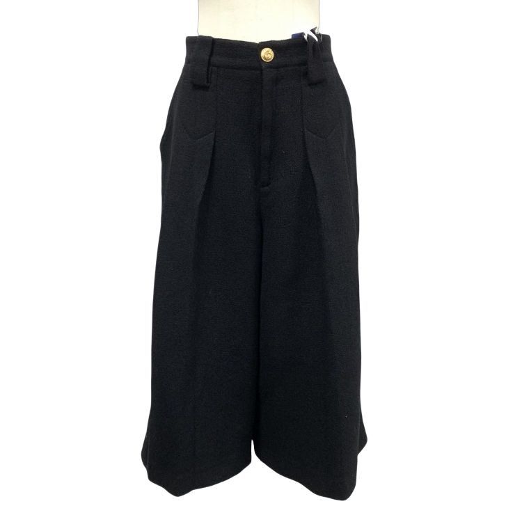 Gucci Gucci Black Wool Blend Pants Size 40 Size 27" / US 4 / IT 40 - 1 Thumbnail