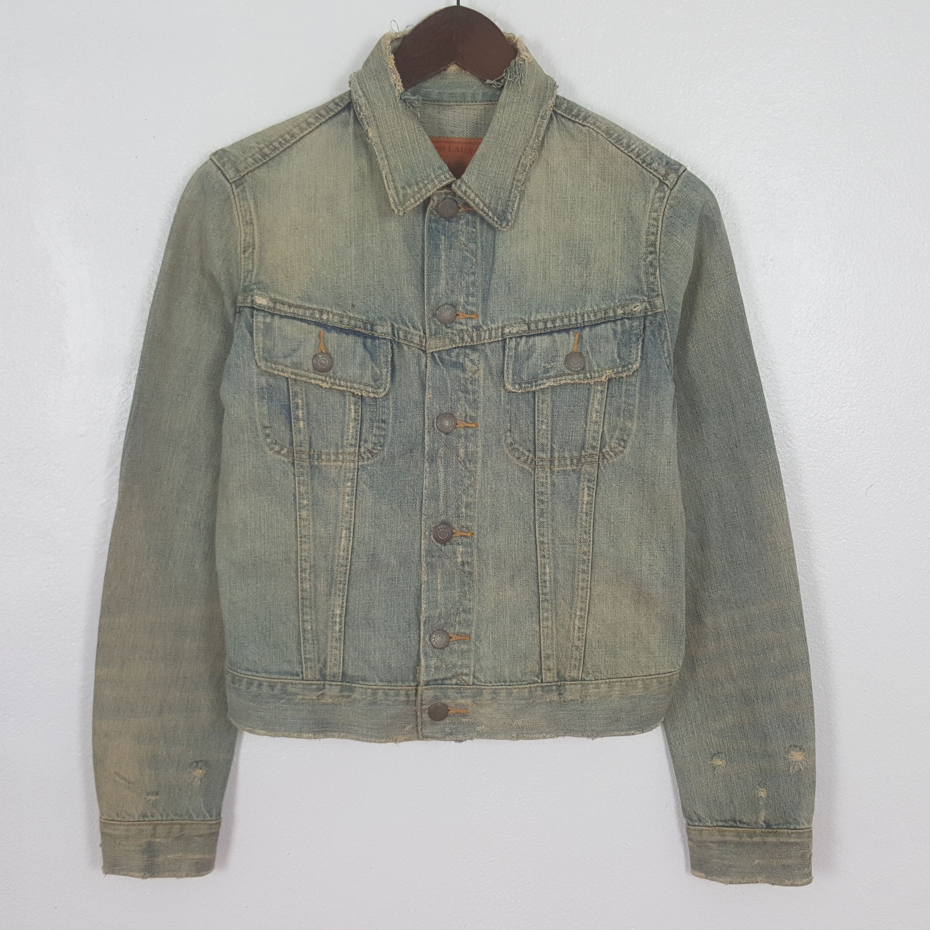 Ralph Lauren Vintage Ralph Lauren Denim Bikers Jacket Size US XS / EU 42 / 0 - 1 Thumbnail