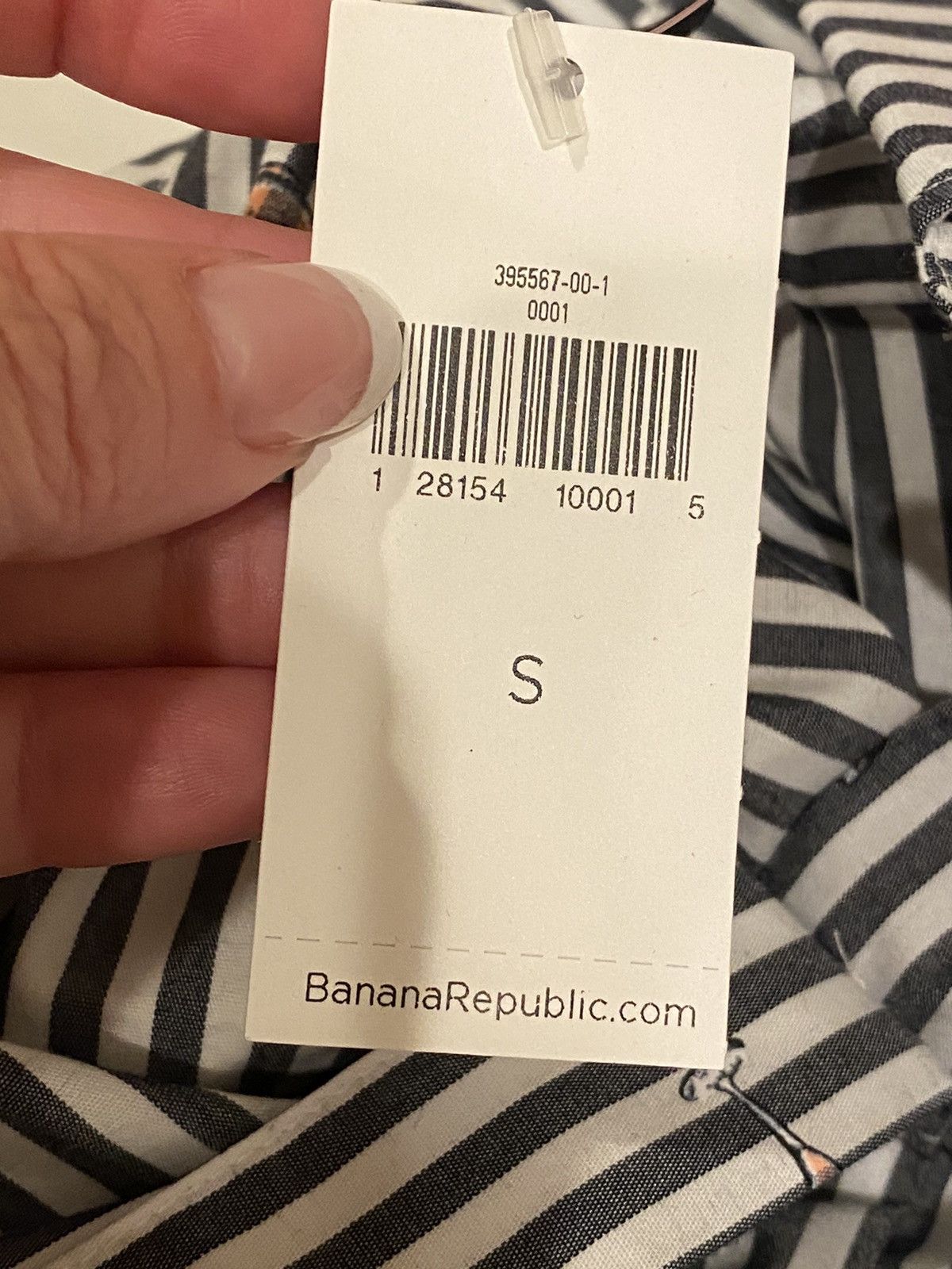 Banana Republic NWT Banana Republic Champagne Button Down Shirt Striped S Size S / US 4 / IT 40 - 6 Thumbnail