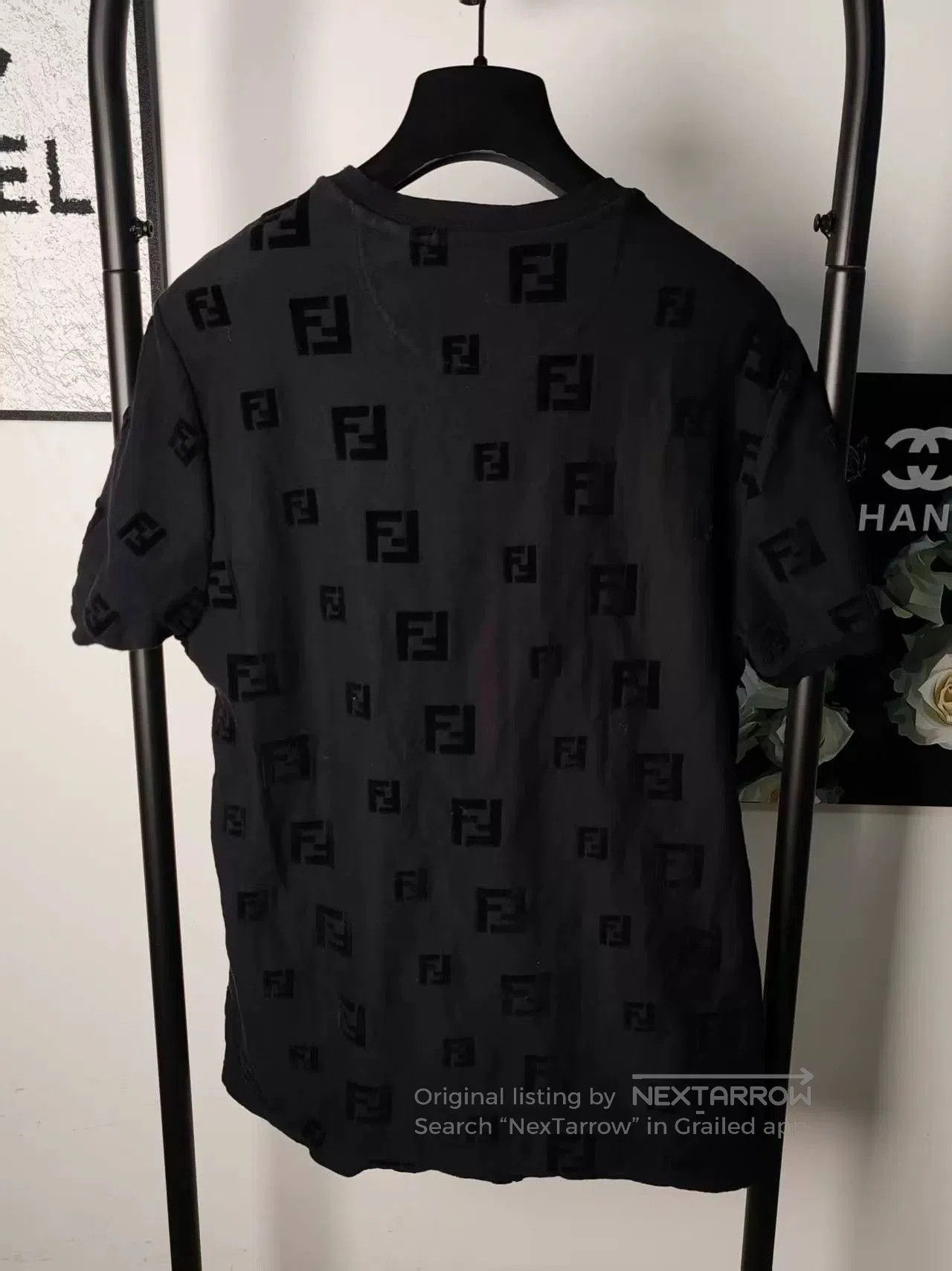 Fendi Fendi Velvet Print Short Sleeve Shirt. Size US M / EU 48-50 / 2 - 2 Thumbnail