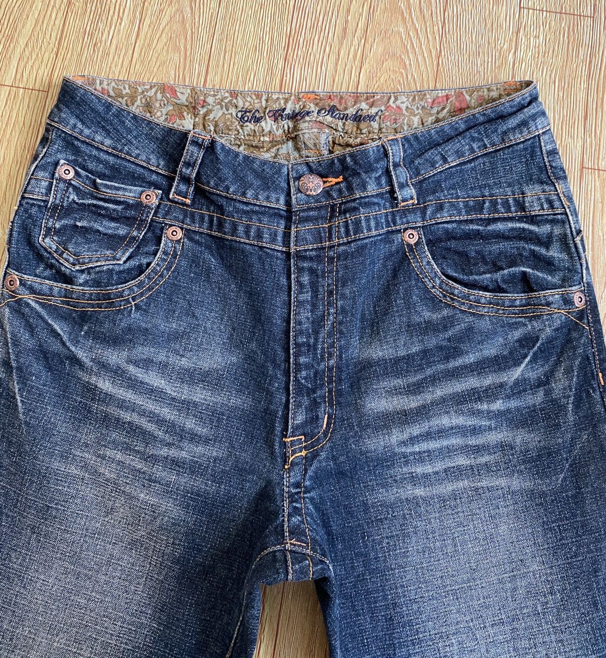 Japanese Brand Very Rare Design Vintage Japanese Brand Flared Jeans 1990s Size US 30 / EU 46 - 3 Thumbnail