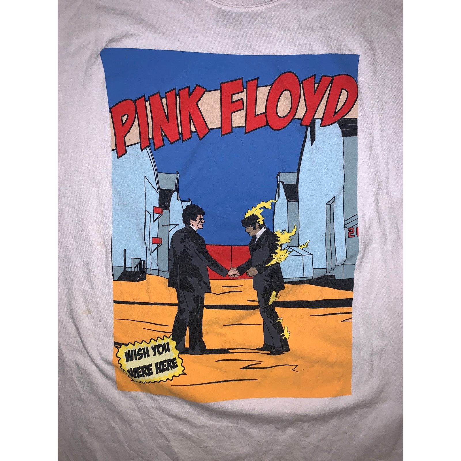 Pink Floyd Pink Floyd Wish You Were Here T Shirt White Large Band Tee Size US L / EU 52-54 / 3 - 1 Thumbnail