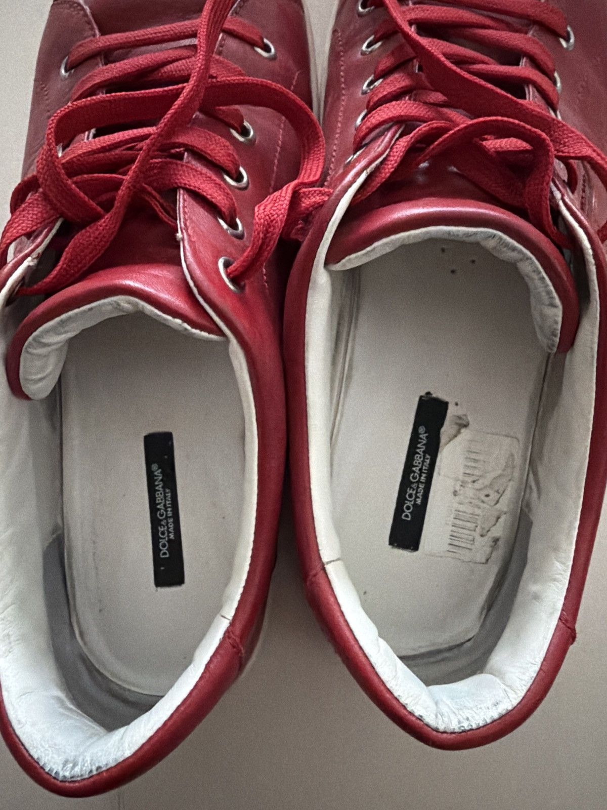 Dolce & Gabbana Dolce & Gabbana Leather Sneakers Size US 10.5 / EU 43-44 - 10 Thumbnail