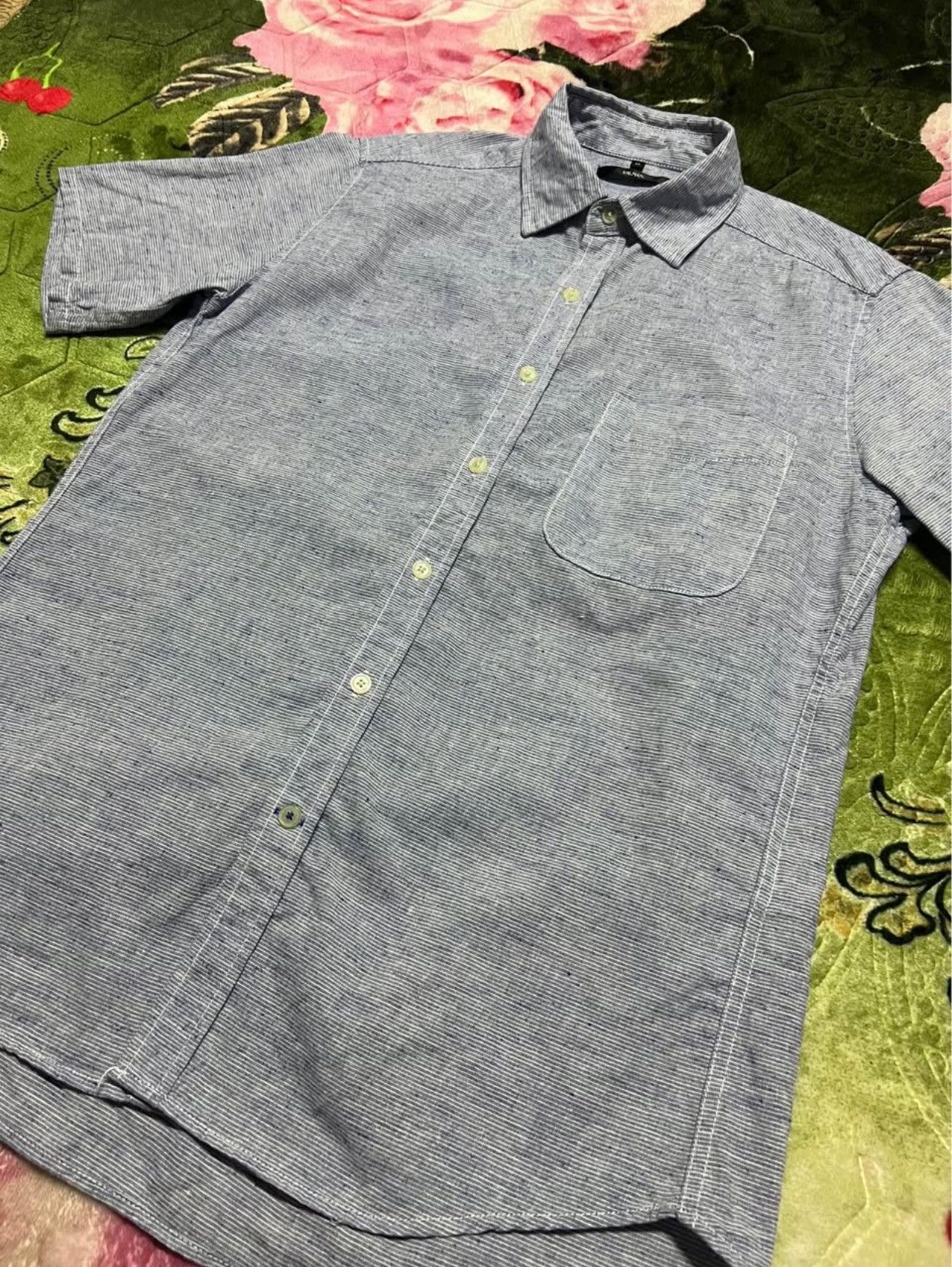 Japanese Brand Valman Men’s Short Sleeve Shirts Size US M / EU 48-50 / 2 - 1 Thumbnail