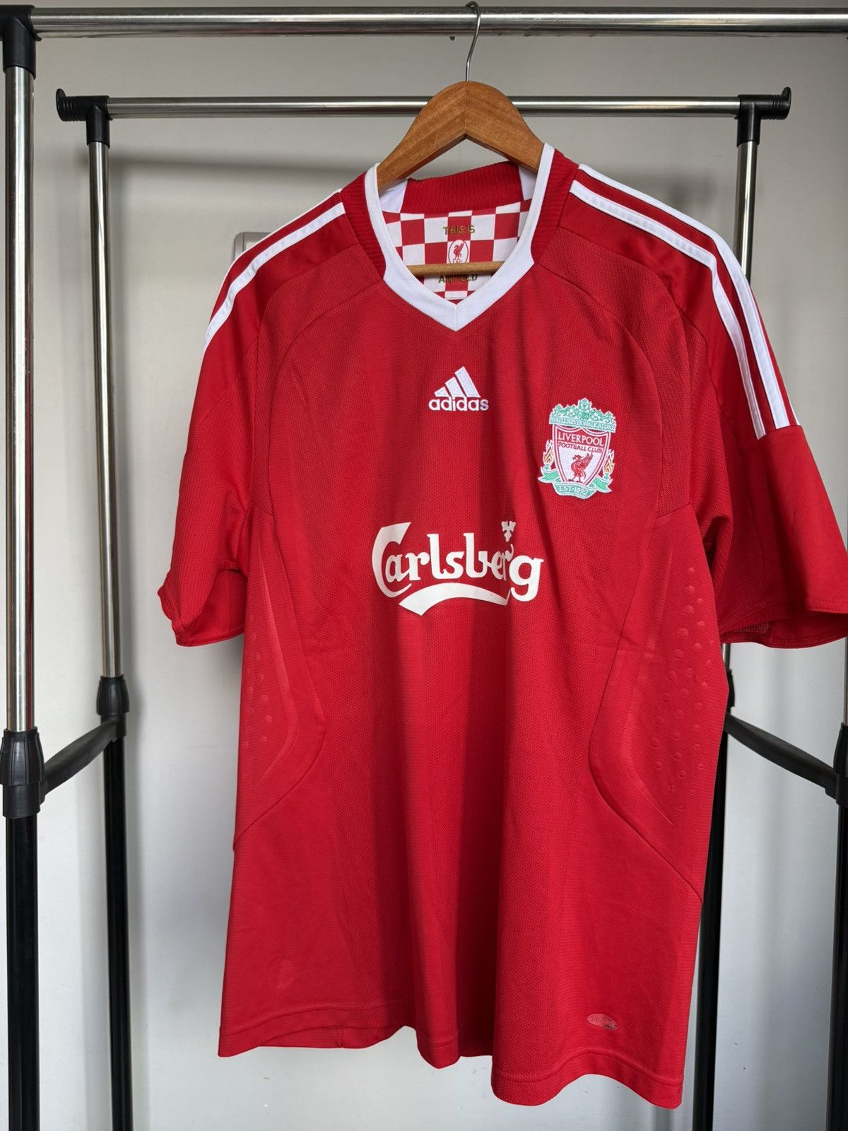 Adidas Liverpool Jersey 2008 Size US XL / EU 56 / 4 - 1 Thumbnail