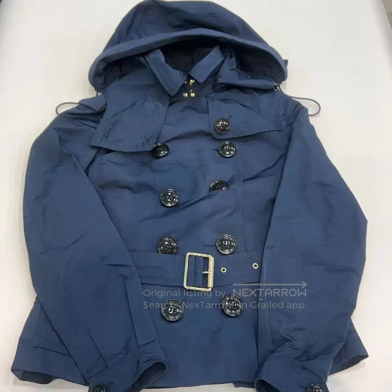 Burberry Burberry Women's Short Navy Spring Autumn Trench Coat. Size S / US 4 / IT 40 - 1 Thumbnail