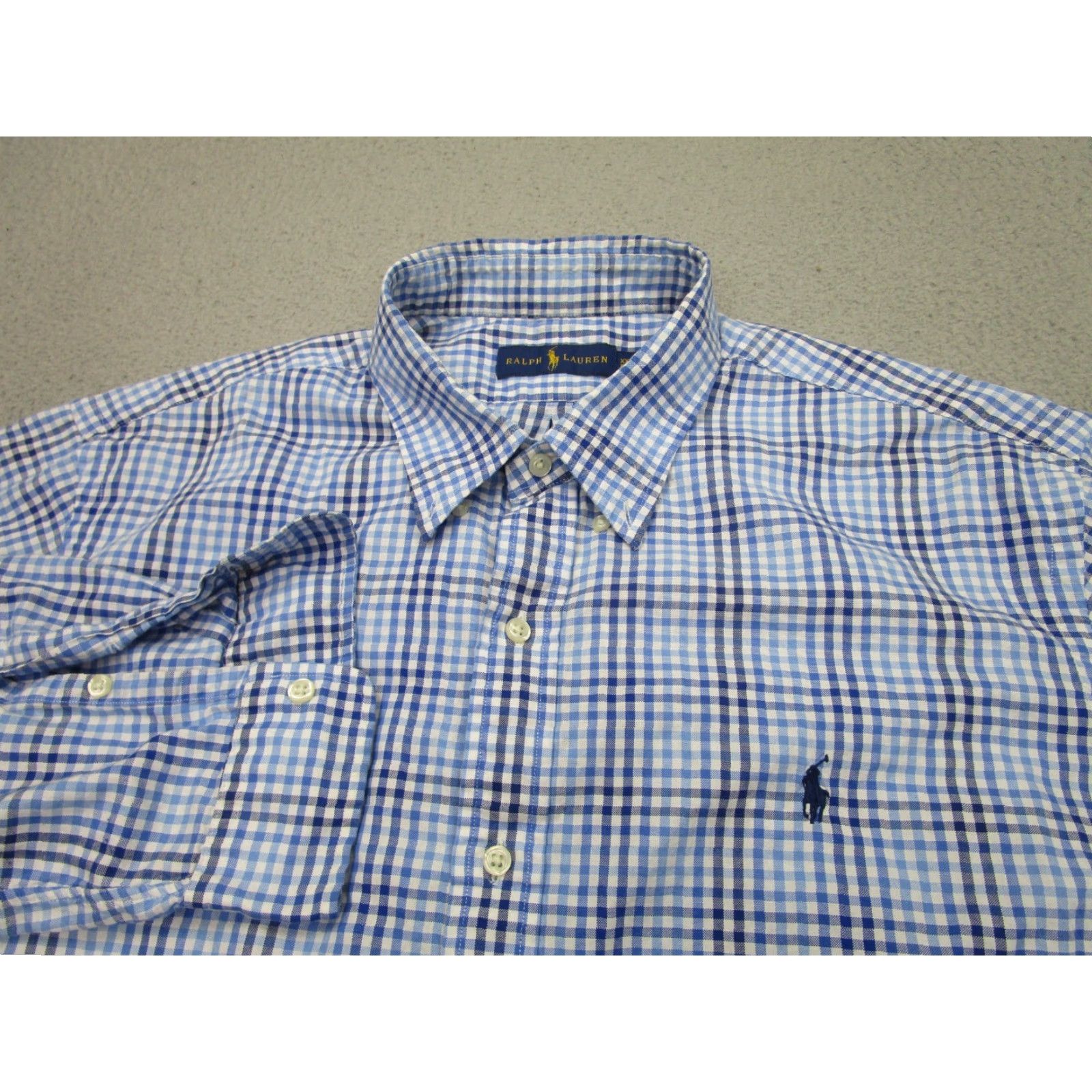 Ralph Lauren Ralph Lauren Shirt Mens 2XL Blue White Plaid Checkered Button-Down Casual XXL Size US XXL / EU 58 / 5 - 3 Thumbnail