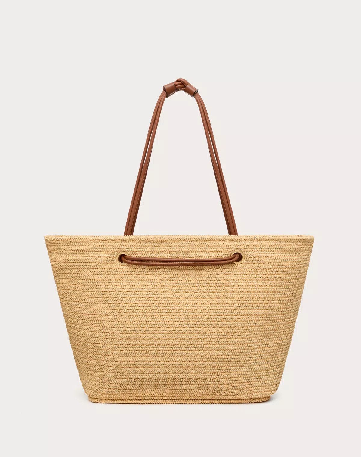 Valentino o1s1wg110625 Size:OS/Escape Large Raffia Bag in Beige Size ONE SIZE - 3 Thumbnail