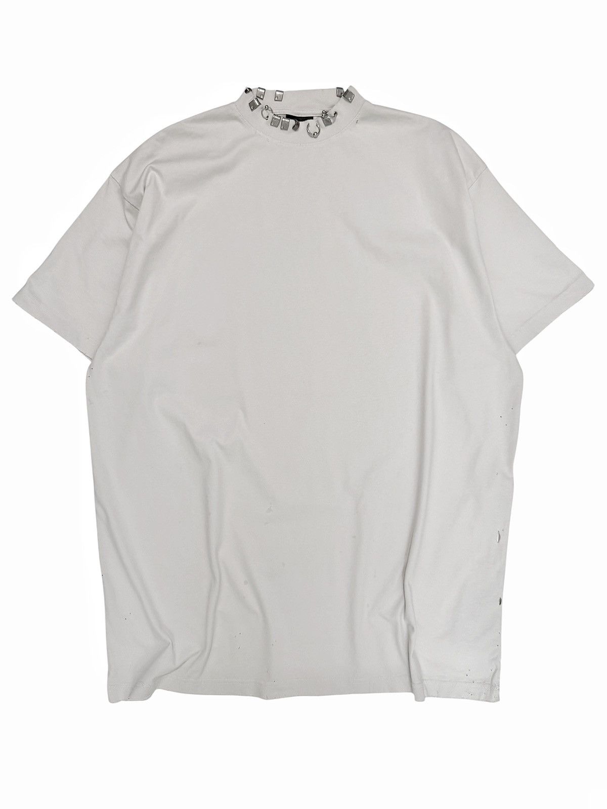 Balenciaga Pierced Distressed Goth Shirt Size US L / EU 52-54 / 3 - 1 Thumbnail