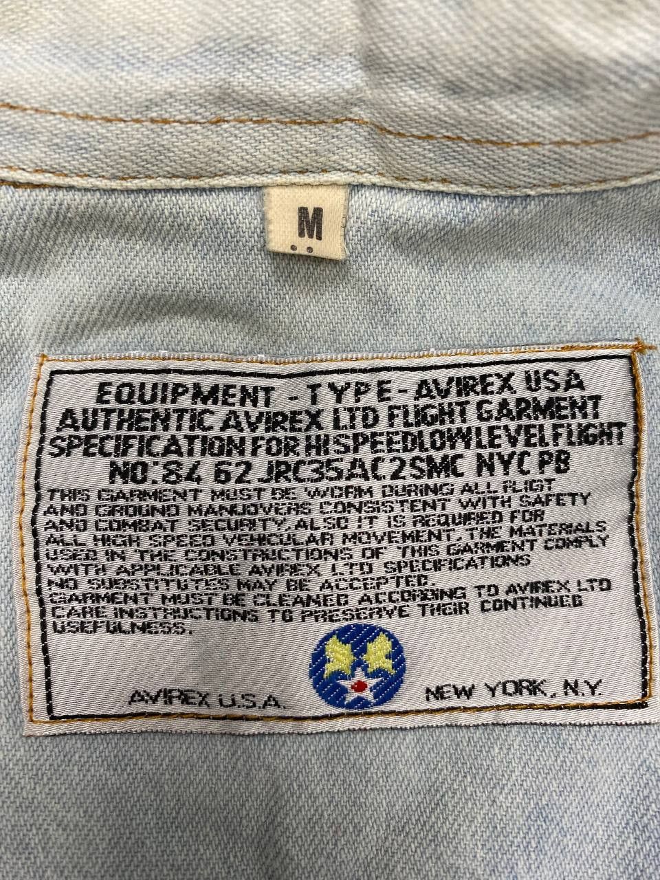 Avirex Avirex USA Light Blue Denim Shirt Vintage 90s Men M Size US M / EU 48-50 / 2 - 6 Thumbnail