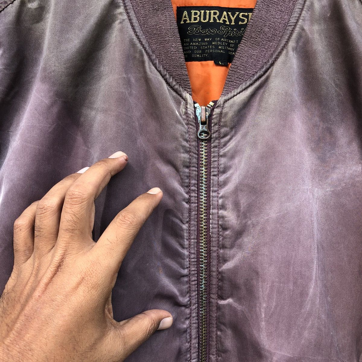 Vintage Vintage Sun Faded Bomber Jacket By ABURAYSIA Size US L / EU 52-54 / 3 - 9 Thumbnail