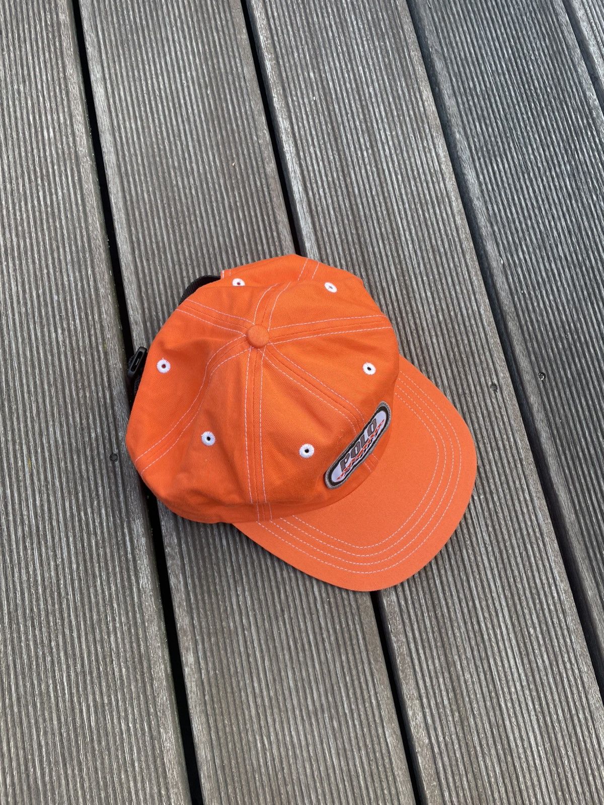 Polo Ralph Lauren Vintage Polo Sport Ralph Lauren Orange Strapback NWT Size ONE SIZE - 4 Thumbnail