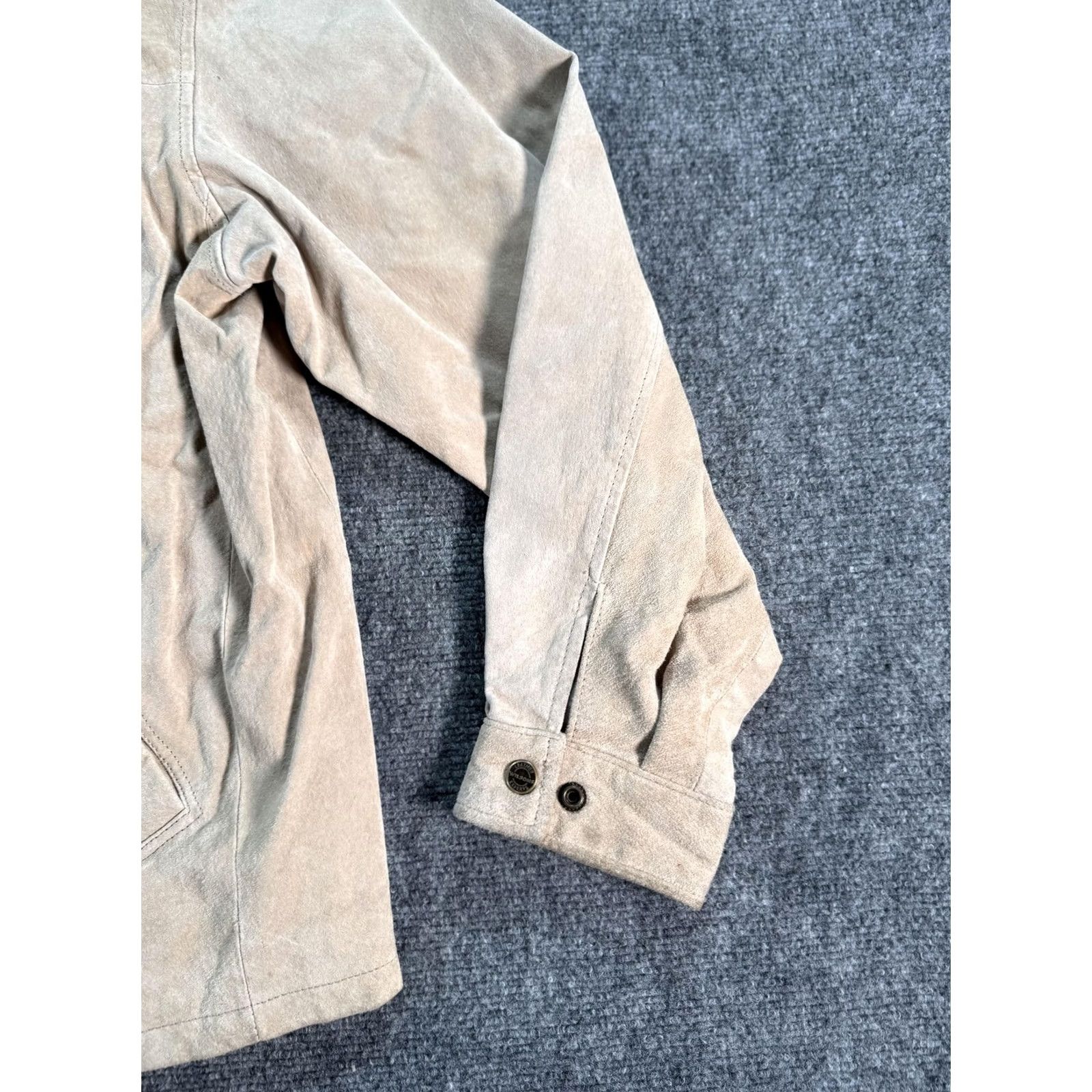 Vintage VINTAGE Wilsons Leather Jacket Mens Medium Tan Zip Front Suede Bomber Coat Lined Size US M / EU 48-50 / 2 - 7 Thumbnail
