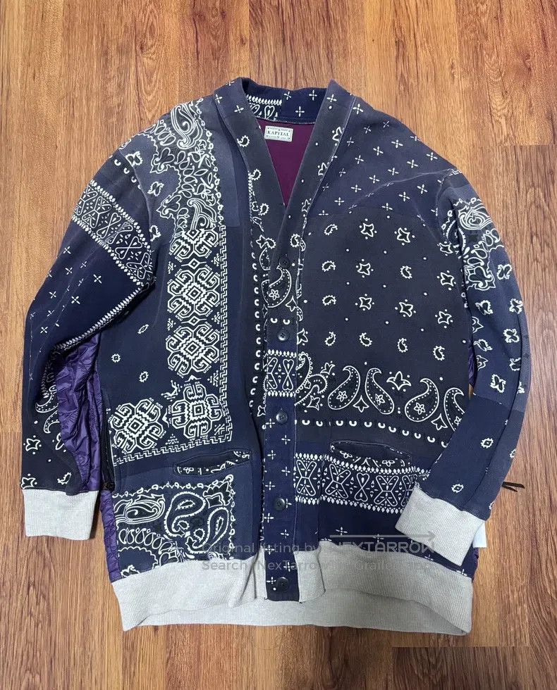 Kapital Kapital Cashew flower stitching cardigan Size US L / EU 52-54 / 3 - 1 Thumbnail