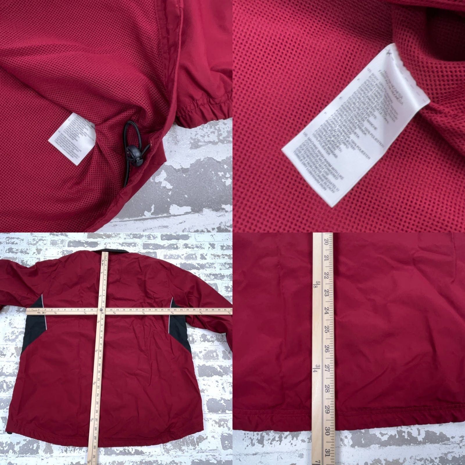 Reebok VINTAGE Reebok Jacket Men XL Red Black Windbreaker Track Suit Warm Up Track Y2K Size 46R - 8 Thumbnail
