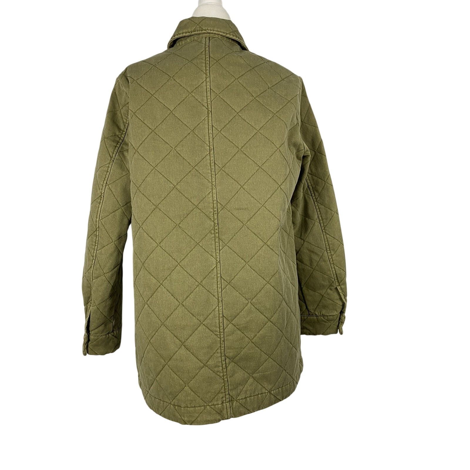 Joie Joie green jacket women cotton Olive Canvas size M A003051 Size M / US 6-8 / IT 42-44 - 3 Thumbnail