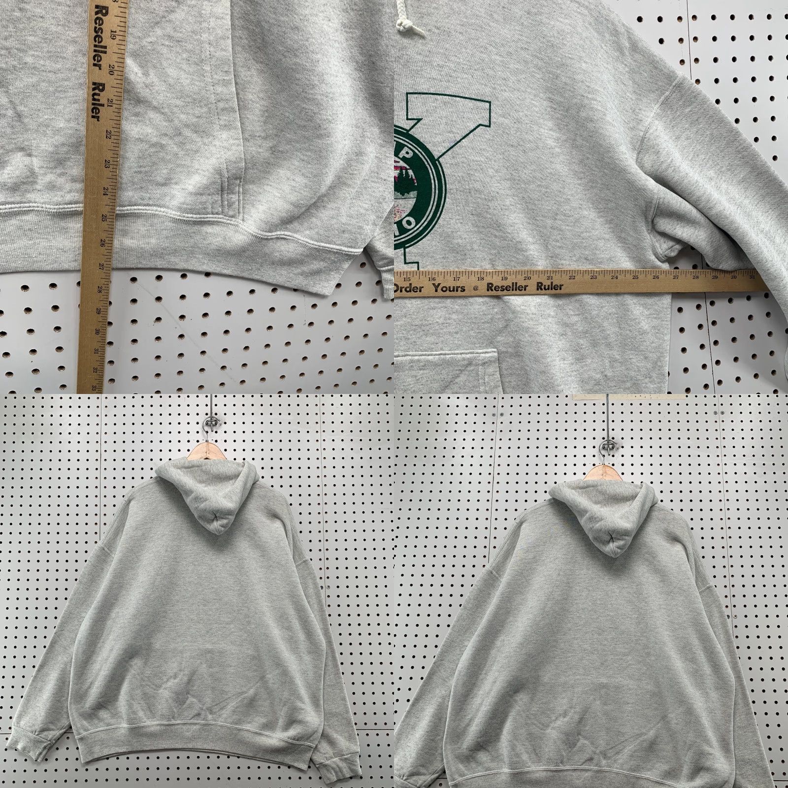 Vintage Vintage Camp Echo Ymca Hoodie Sweatshirt Mens 2XL Gray Fleece Hooded USA Size US XXL / EU 58 / 5 - 8 Thumbnail
