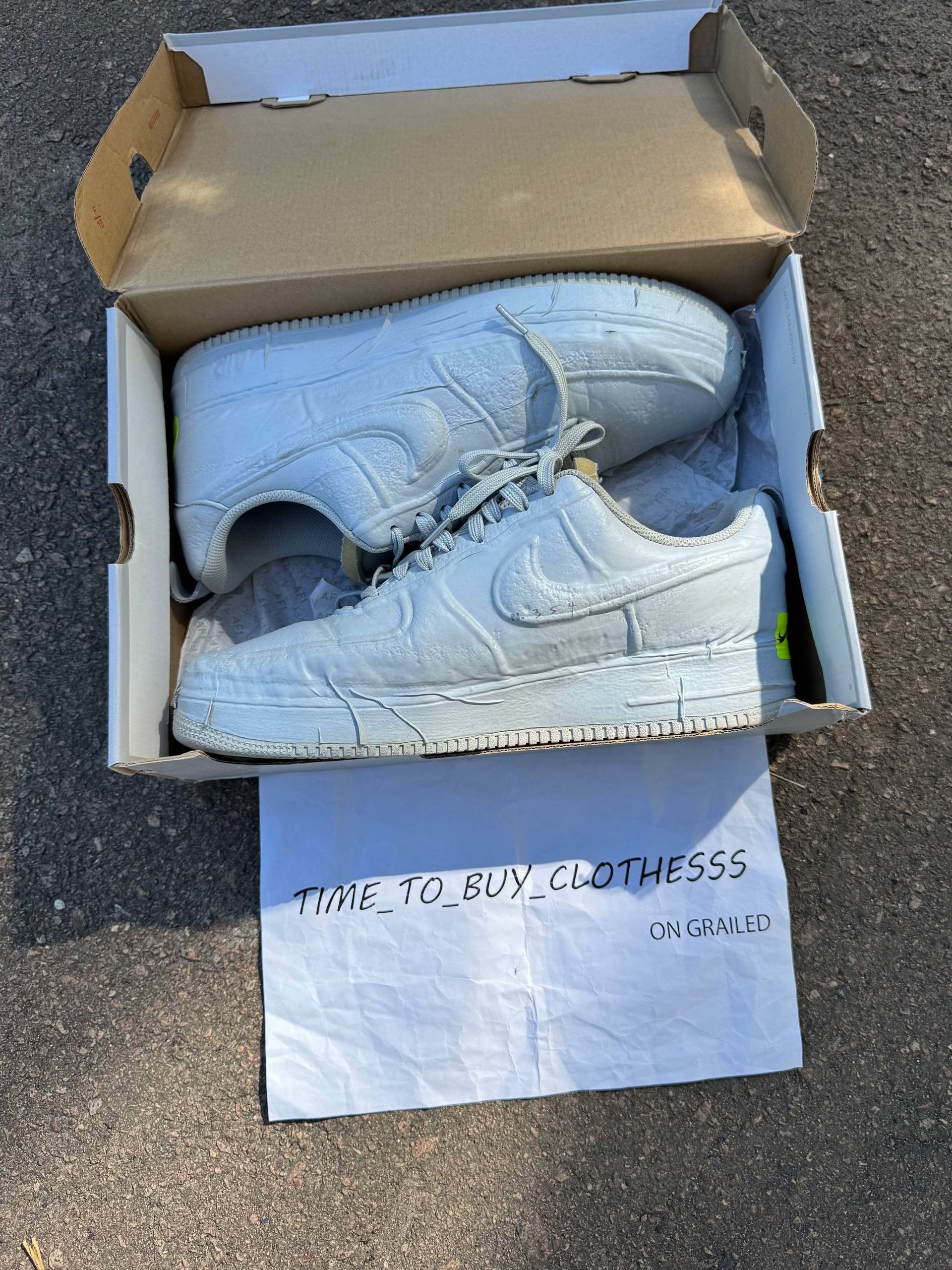 Nike Nike Air Force 1 Experimental Grey US 13.5 OG DB2197-001 Size US 14 / EU 47 - 4 Thumbnail
