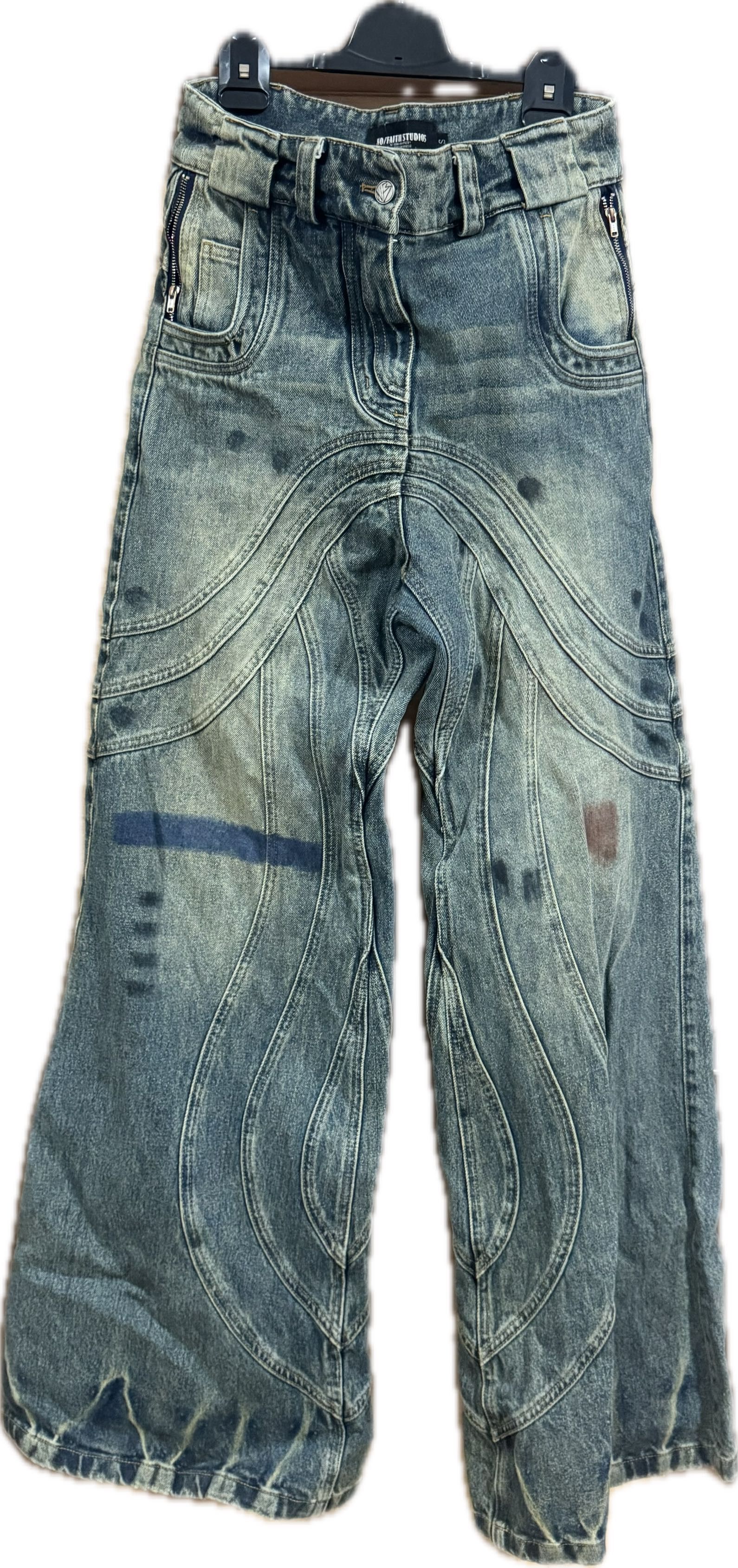 No Faith Studios NO/FAITH STUDIOS - wave heavy denim Size US 30 / EU 46 - 1 Thumbnail