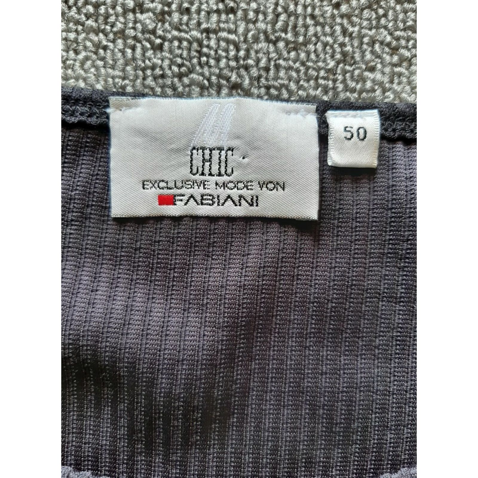 Vintage Chic Fabini Tank Sleeveless Shirt Plus Size 50" Chest Black Womens - Tiny Hole Size XL / US 12-14 / IT 48-50 - 4 Thumbnail