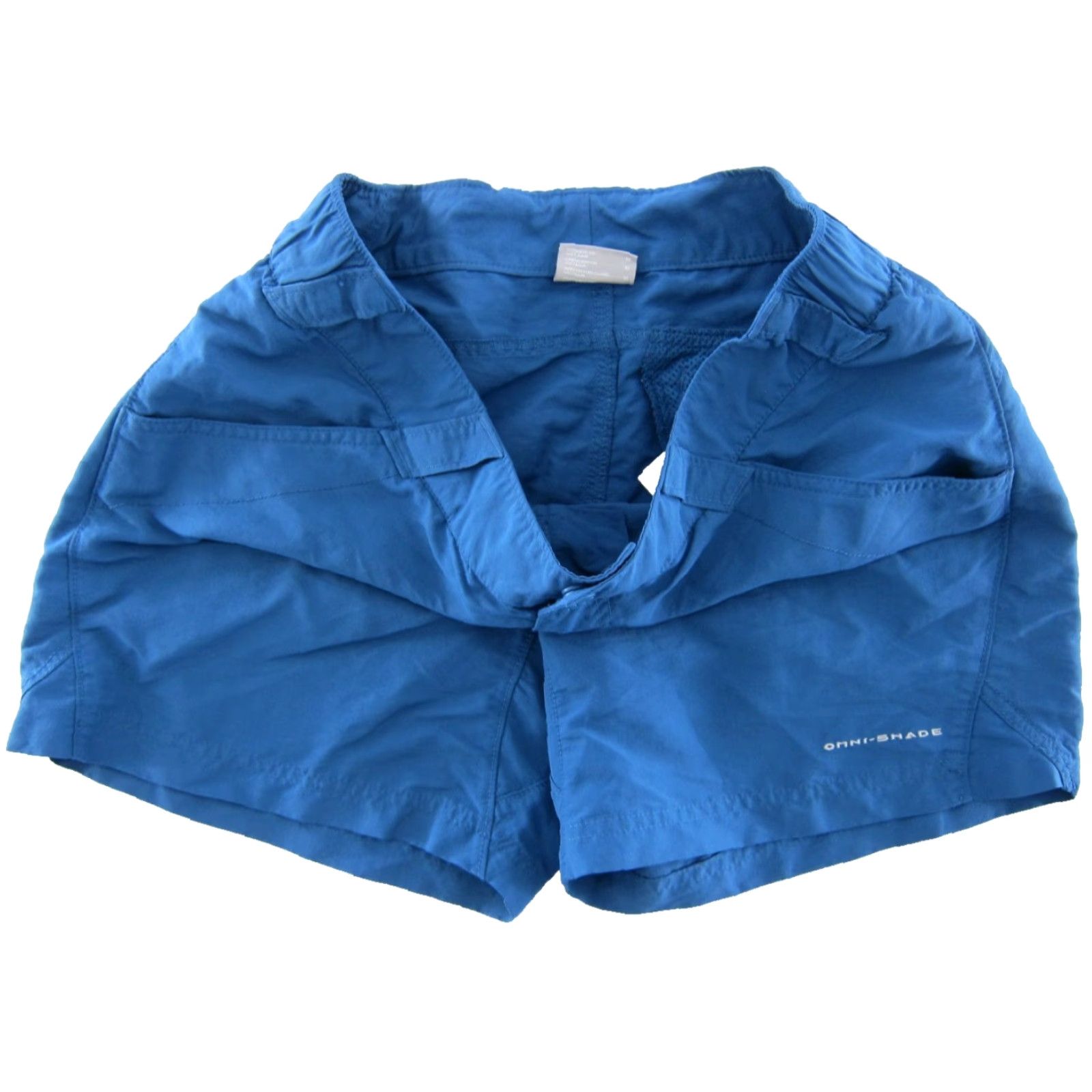 Vintage Columbia Nylon Stretch Blue Brown Lightweight Hike Travel Packable Shorts M Size 32" / US 10 / IT 46 - 3 Thumbnail