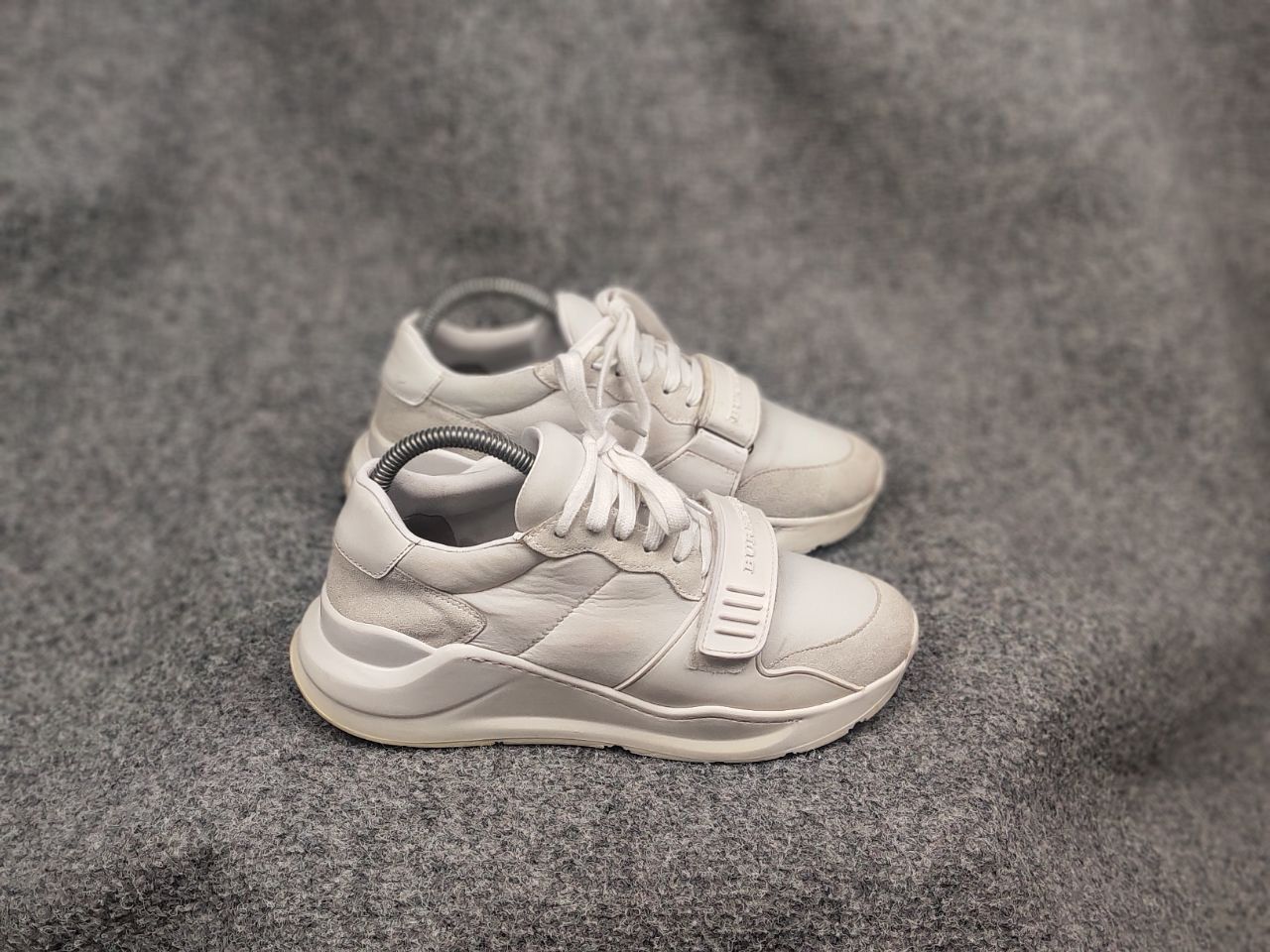Burberry Burberry Ramsey Trainers Logo White Low-Top Sneakers Size US 7.5 / IT 37.5 - 3 Thumbnail