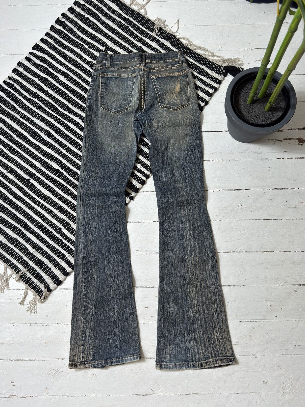 Vintage VINTAGE WASHED 2000s AVANT GARDE PANTS Size 27" / US 4 / IT 40 - 2 Thumbnail