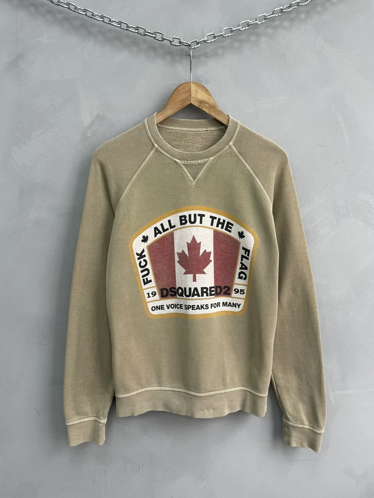 Dsquared2 Dsquared big logo y2k washed cotton sweatshirt Size US M / EU 48-50 / 2 - 1 Thumbnail
