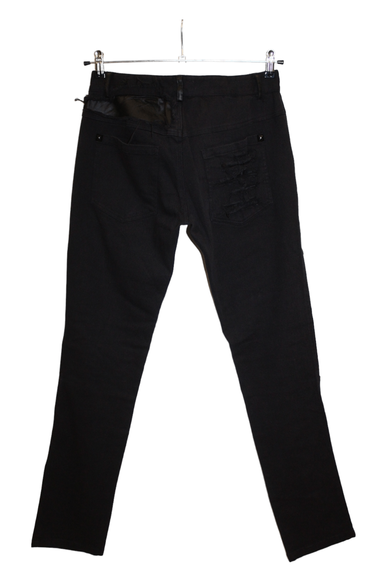 If Six Was Nine Y2K 💥 PUNK RAVE rips studded steampunk seditionaries jeans Size US 34 / EU 50 - 2 Thumbnail