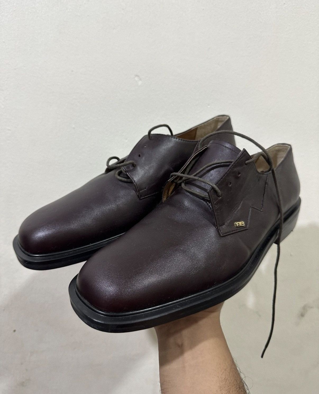 Balenciaga VTG NOS Balenciaga Casual Leather Shoes Size US 9 / EU 42 - 2 Thumbnail
