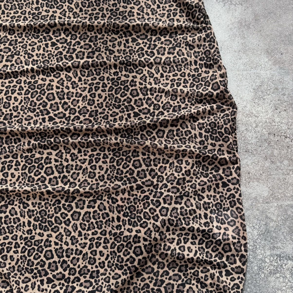 20471120 × Japanese Brand × Vintage Vintage 2000’s Leopard Mesh Dress Size XL / US 12-14 / IT 48-50 - 6 Thumbnail