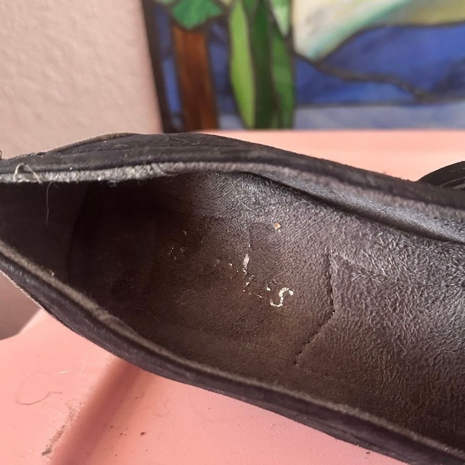 Other no brand black and gray wedge platform loafer heels shoes Size US 8 / IT 38 - 5 Thumbnail