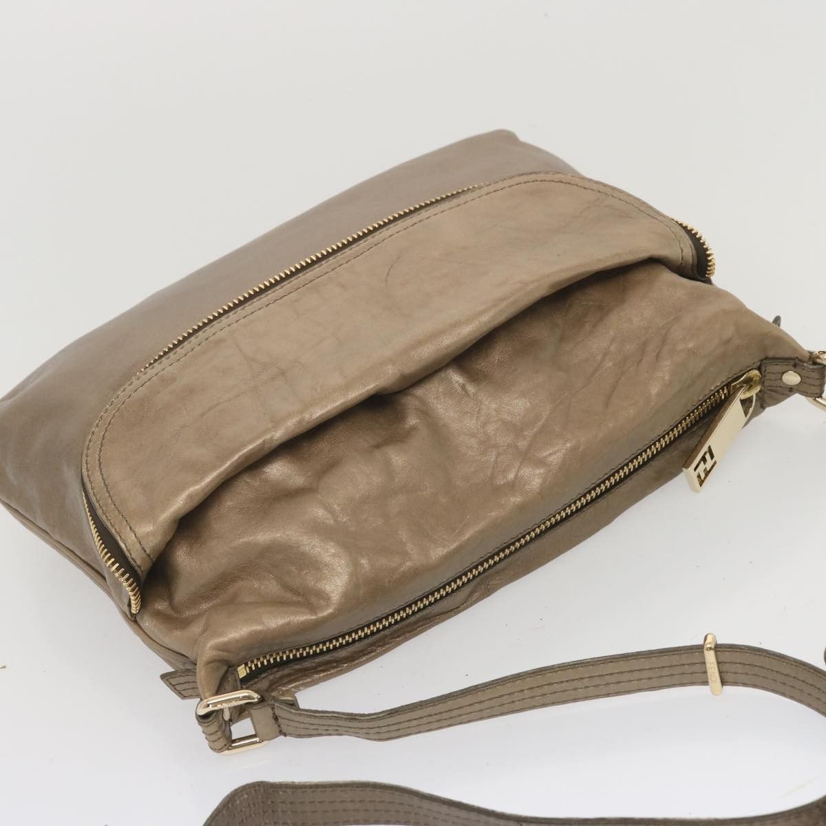 Fendi FENDI Shoulder Bag Leather Bronze Size ONE SIZE - 6 Thumbnail