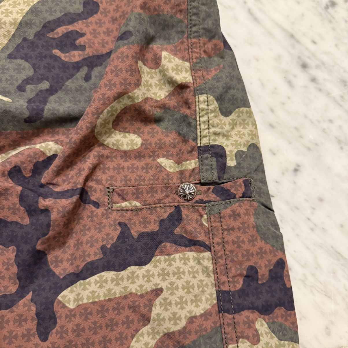 Chrome Hearts Camo Shorts