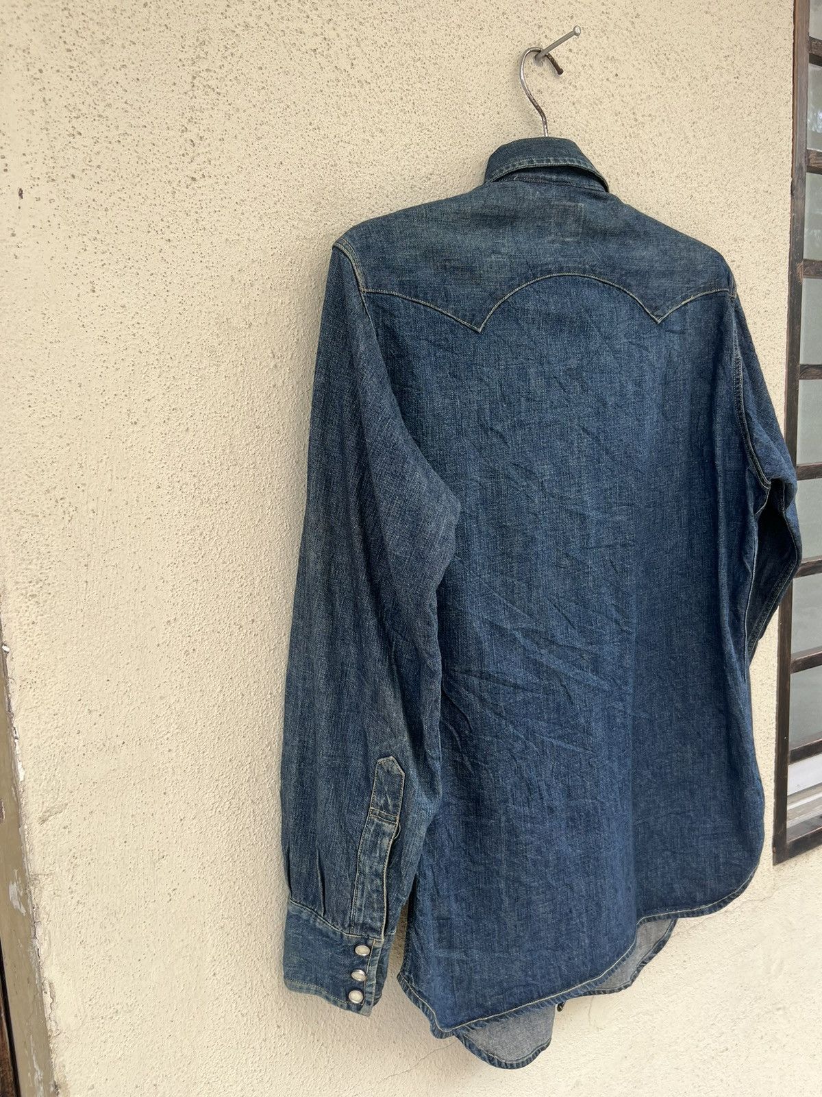 Levi's Vintage Clothing Vintage 1998 LVC Levi’s Big E Muddy Denim Western Shirt Size US M / EU 48-50 / 2 - 15 Thumbnail