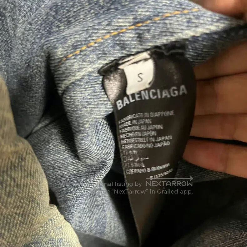 Balenciaga Balenciaga Denim oversized cotton coat Size US S / EU 44-46 / 1 - 4 Thumbnail