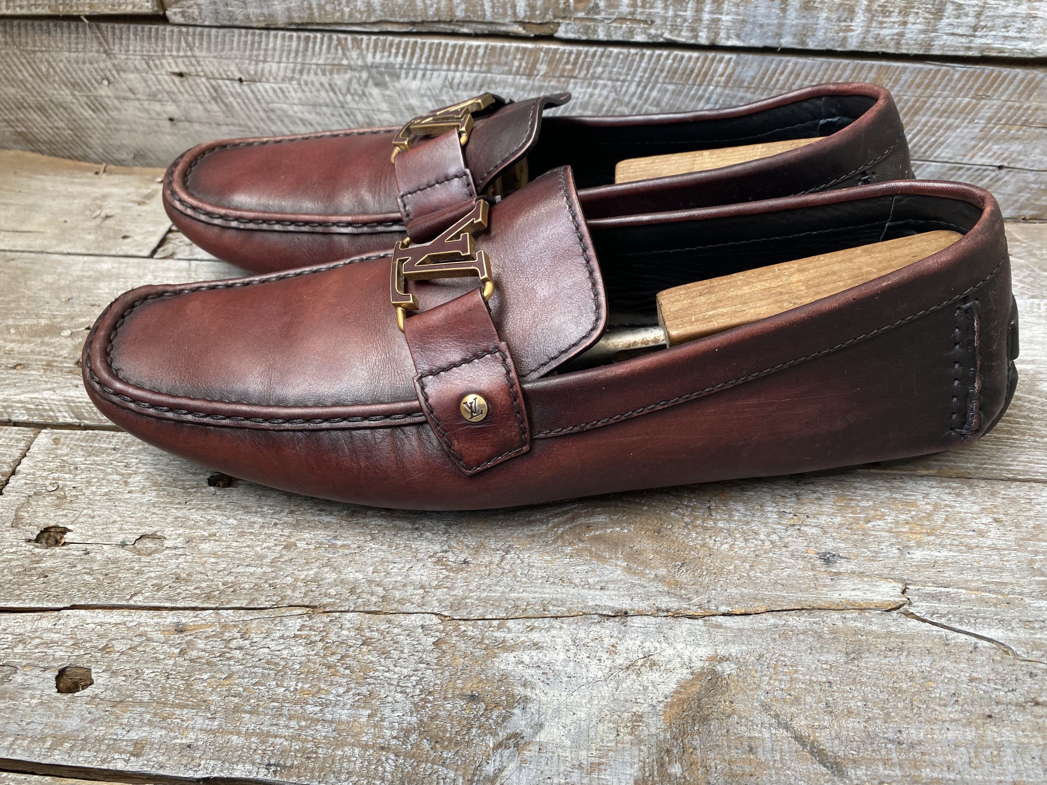 Louis Vuitton Louis vuitton montecarlo logo horsebit loafer slip on uk11.5 Size US 11.5 / EU 44-45 - 7 Thumbnail
