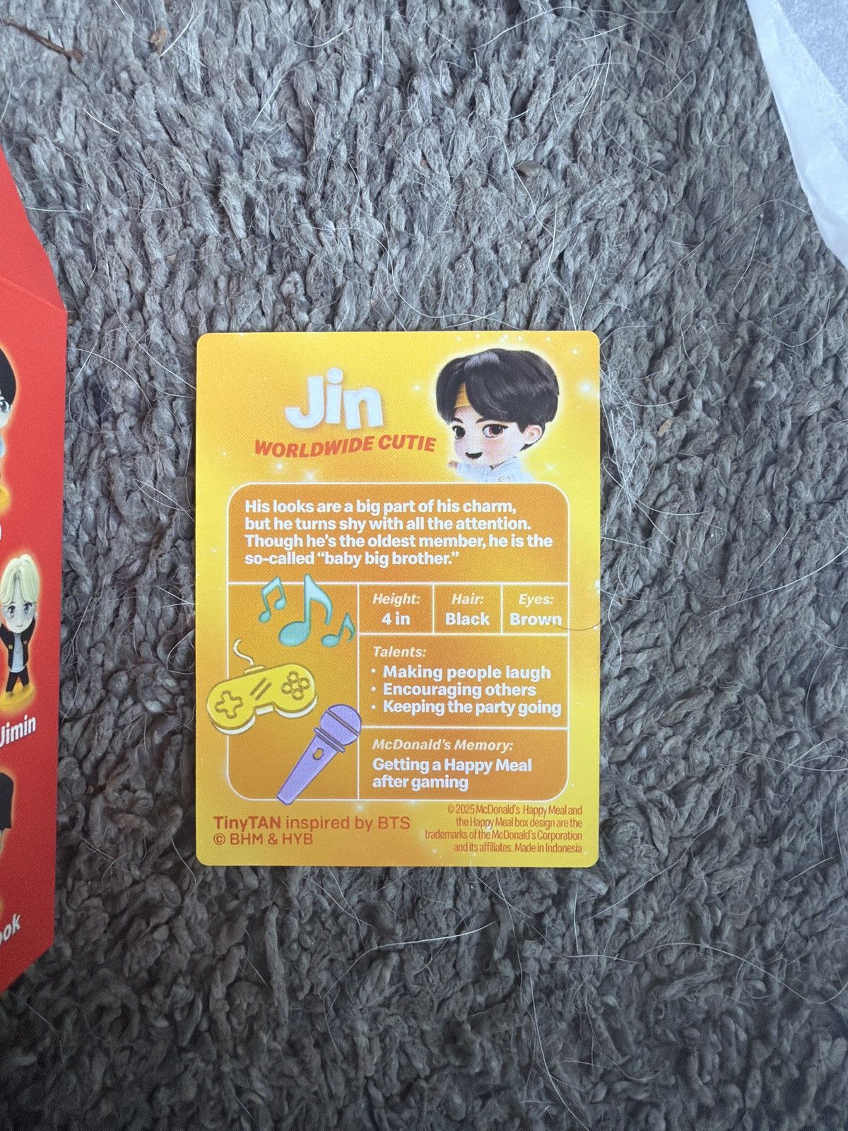 Hypebeast 2025 McDonald’s TinyTAN Jin Figure Size ONE SIZE - 6 Thumbnail