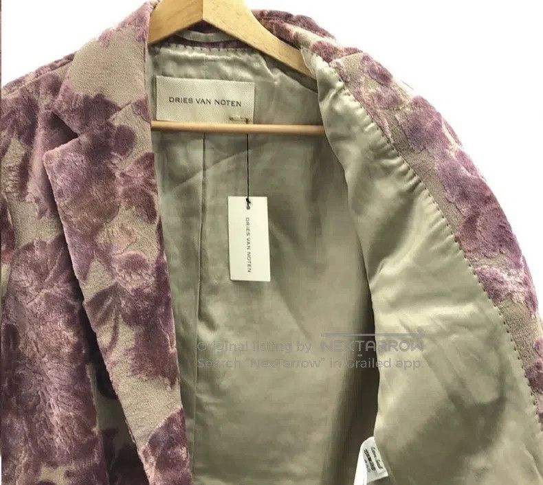 Dries Van Noten Dries Van Noten Runway-Edition Velvet Blazer Coat Size US XS / EU 42 / 0 - 4 Thumbnail